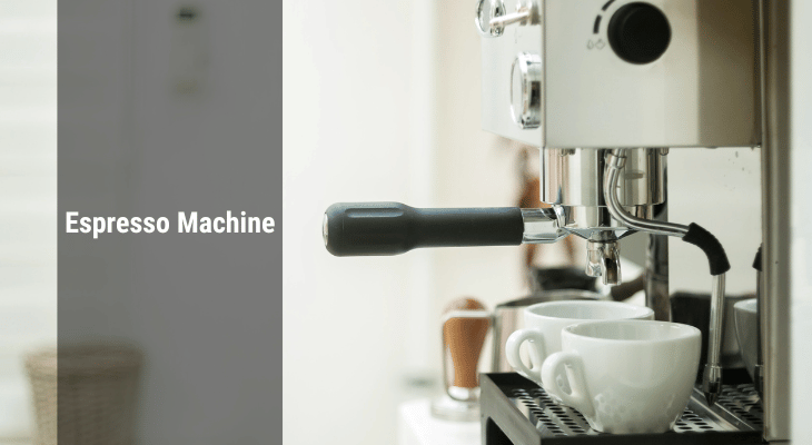 Espresso machine with 2 cups
