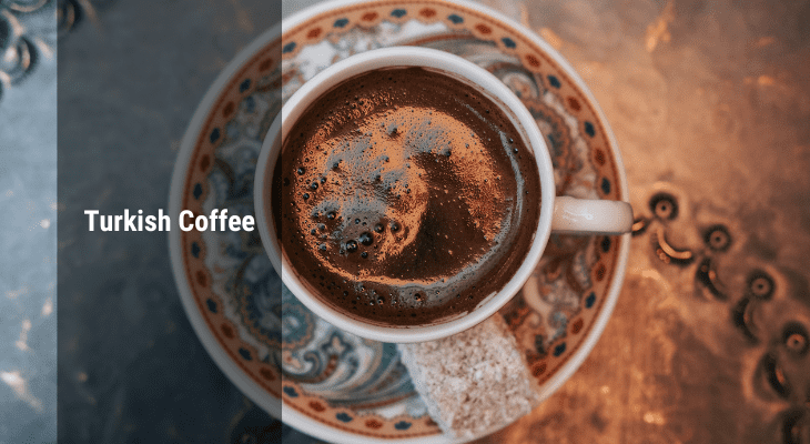 Turkish Coffee in ceramic cup
