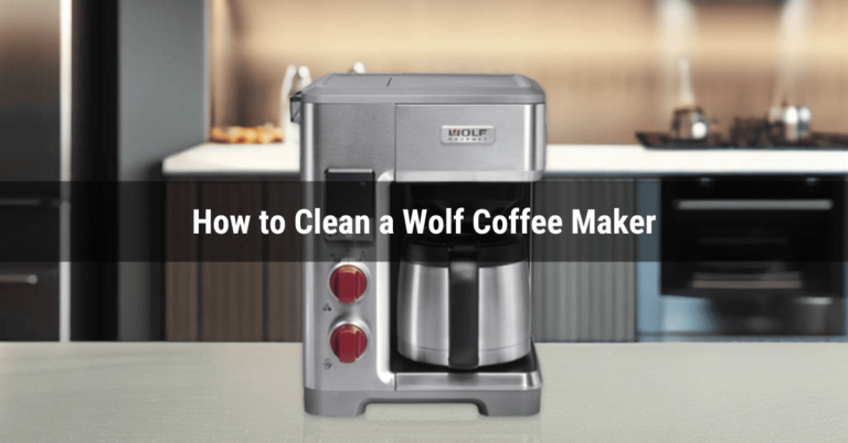 Wolf Coffee Maker on kitchen counter