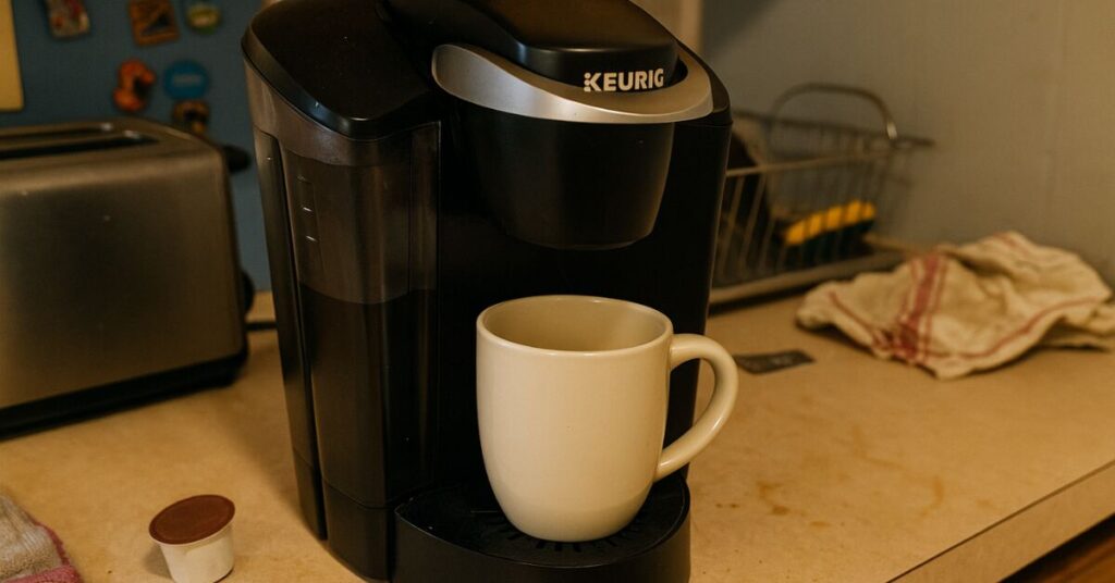Keurig machine with ceramic cup