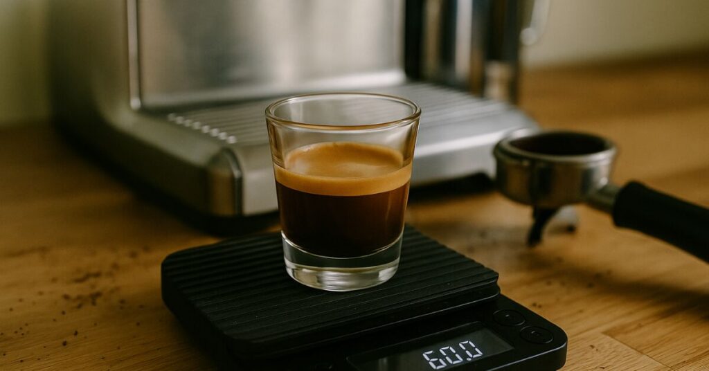 The standard doppio size is 60 ml